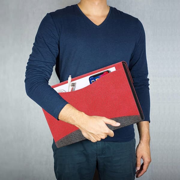 RØDT LUKKET ETUI TIL SAMSUNG GALAXY TAB A7 10.4'