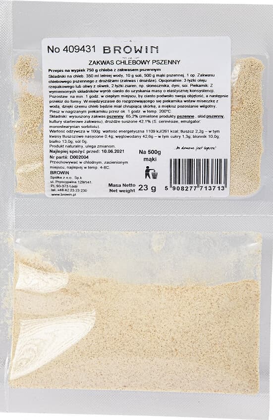 Hvedesurdej med gær - 23 g