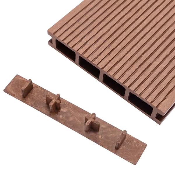 vidaXL terrassedæksler, 10 stk., brune, plastik