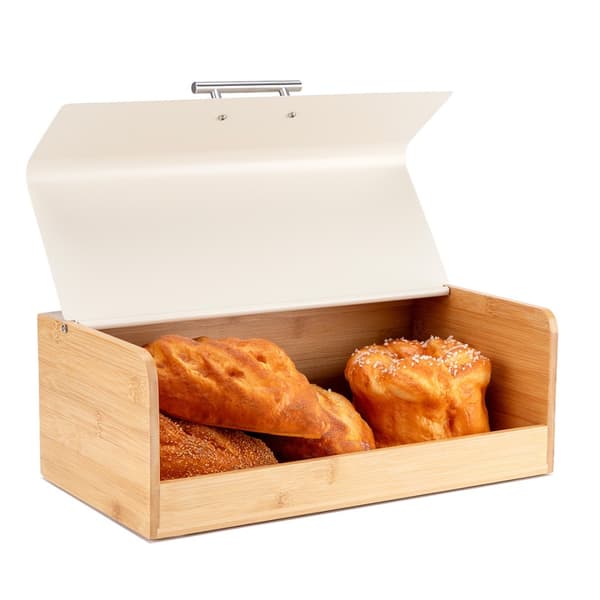 BAMBUS BRØDKASSE BRØDBEHOLDER E-6075 CREM
