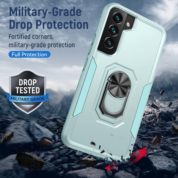 ETUI TIL SAMSUNG GALAXY S22/S22 5G GRØN MAGNET