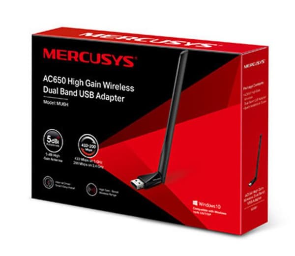 MERCUSYS MU6H Wi-Fi 5 AC650 trådløs netværksadapter