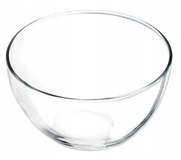 Rund glas salatskål til snacks 17 cm