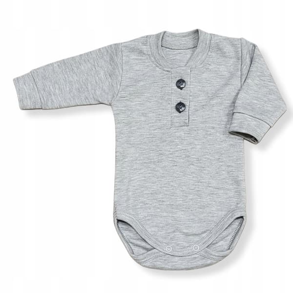 Elegant body Polo 98 långärmad tröja grå melange