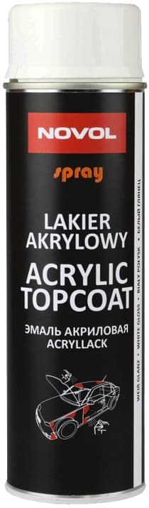 SPRAY AKRYL TOPLAK HVID GLANS 500 ML - NL-34312
