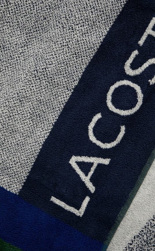 Lacoste badhandduk med logotyp 90 x 160 cm vit