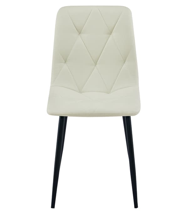 LIBRA stol - beige tyg / svarta ben x 3