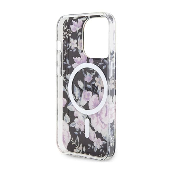 Guess Flower MagSafe - iPhone 14 Pro cover (sort)