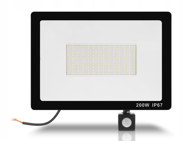 LED-projektørlampe 200W PREMIUM BEVÆGELSESSENSOR