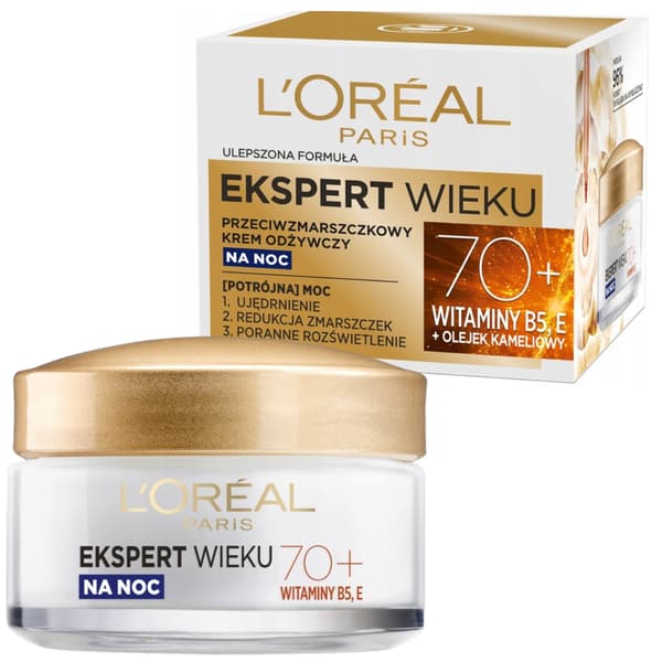 L'Oréal Paris Expert Aldrig Antirynke Næringskrig 70+ natcreme 50ml