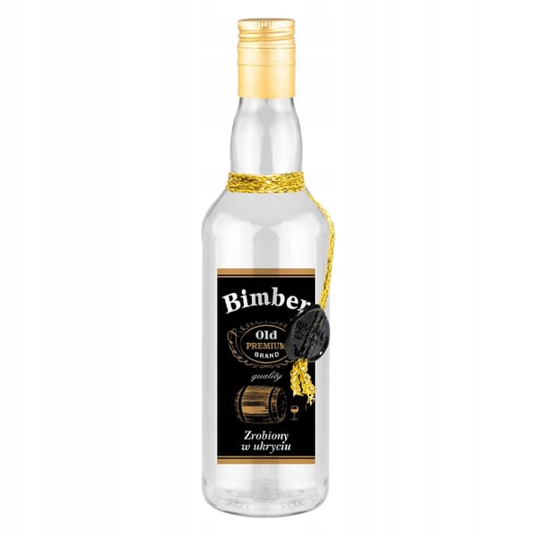 Koristeellinen pullo MONOPOL 500ml pontikka musta vodka