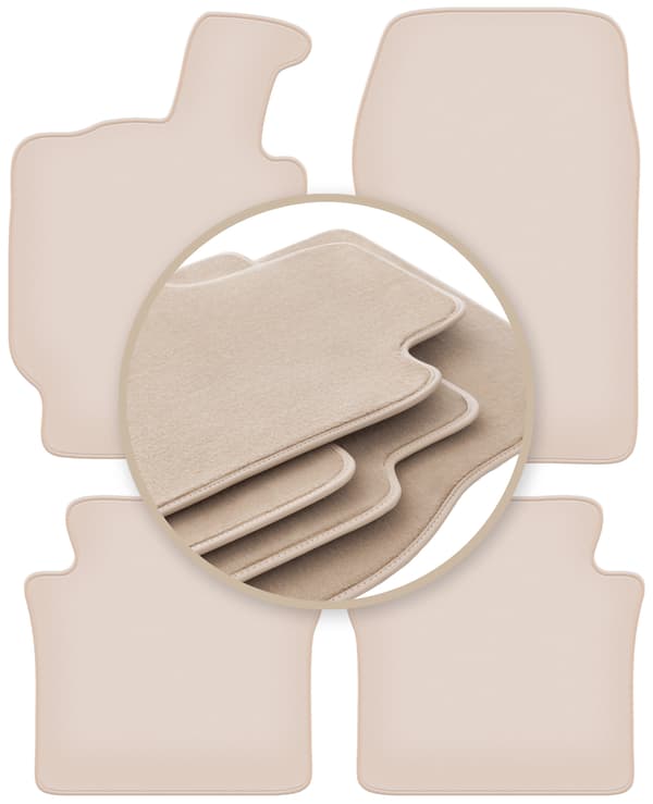 PREMIUM beige gulvmåtter til: Lancia Thesis sedan 2001-2009