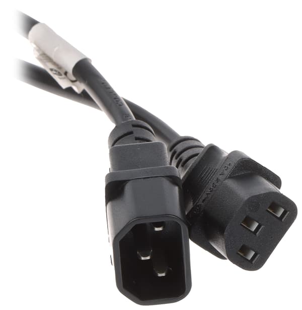 IEC320-C13/IEC320-C14/1,8M netledning 1,8m lanberg