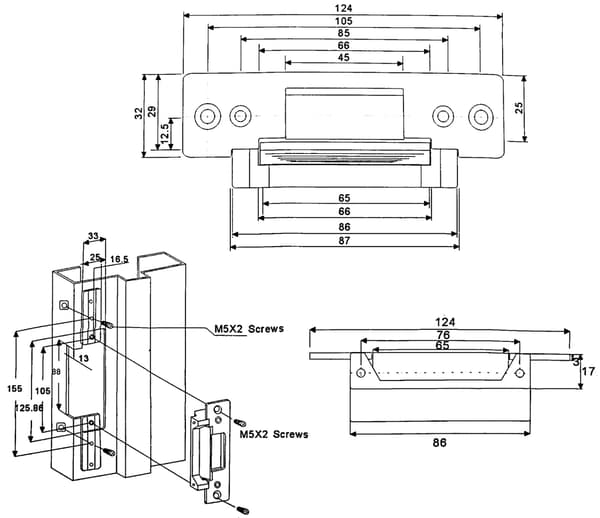 DAHUA ASF702 ELEKTROMAGNETISKT LÅS
