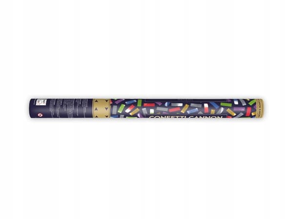 Konfettirör, mix, 60 cm 1 st.