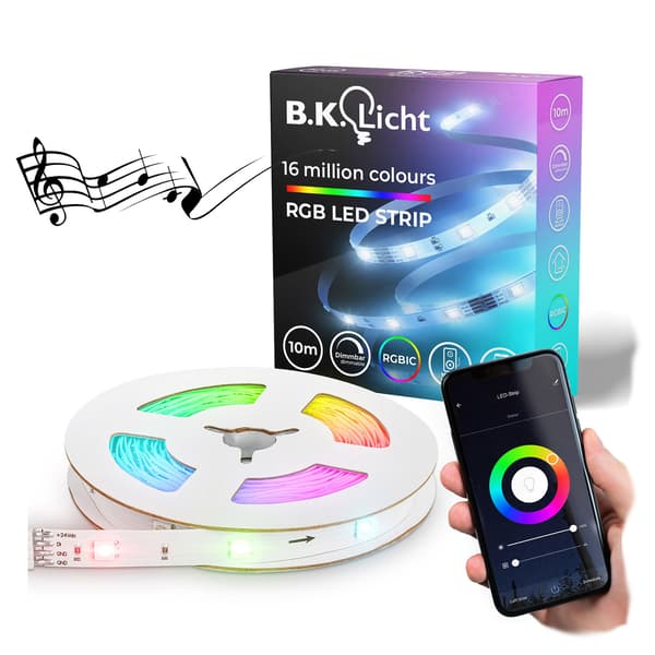 RGBIC LED-remsa 5m WiFi med Tuya-app | SEGMENT | musiksensor