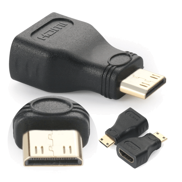 HDMI A - mini HDMI C -miespuolinen adapteri