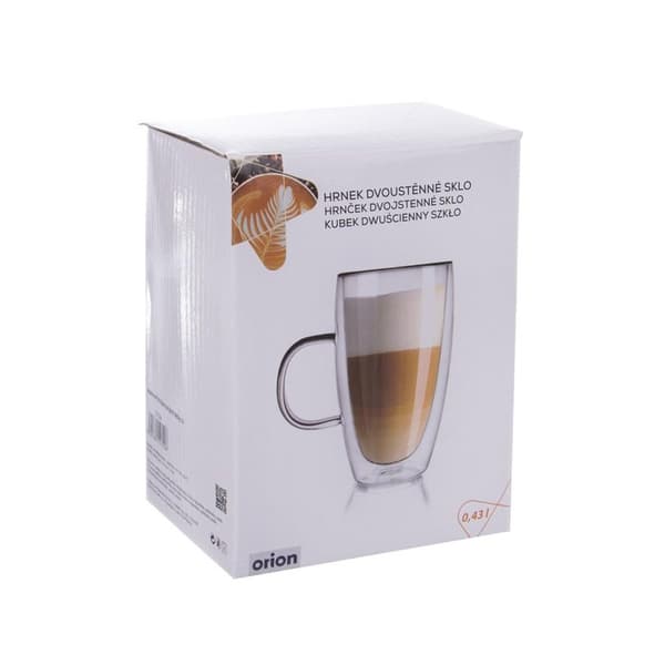 430 ml dobbeltvægget termoglas til latte