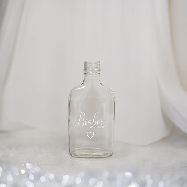 200ml pensel med tryck BRÖLLOP MÅNSKEN Bröllopspresent 0,2l