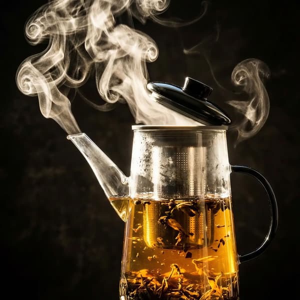 GLASKANNA TEI-INFUSER 0,7L TRANSPARENT MED FILTER Ø10,6 CM