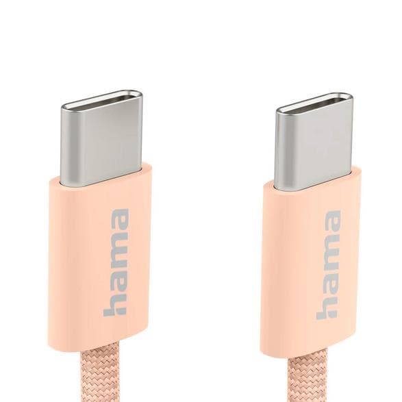 HAMA Data Fabric USB-C -kaapeli 1m Oranssi