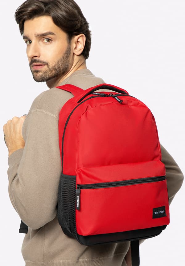 Wittchen Miesten Perus Reppu Iso Punainen ja Musta Punainen ja Musta Polyester