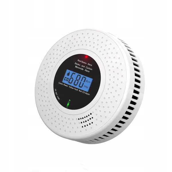 Rök- och kolmonoxiddetektor 2 i 1 TUYA ZIGBEE-CERTIFIERAD