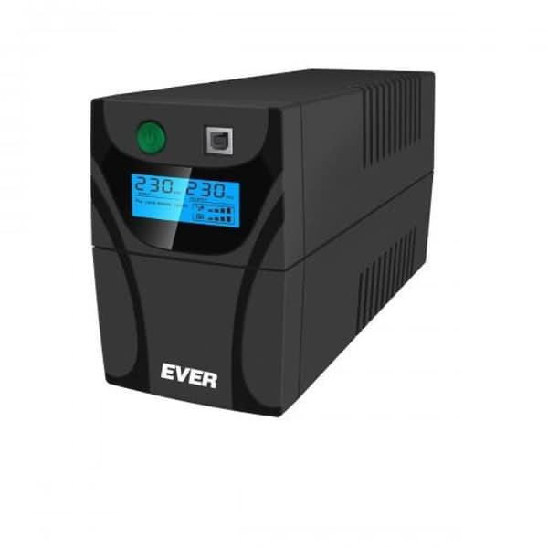 Ever Easyline 850AVR USB UPS, 0,85 kVA, sort