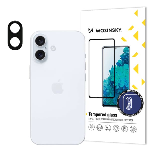 Wozinsky Full Camera Glass 9H härdat glas för iPhone 16 Plus kamera