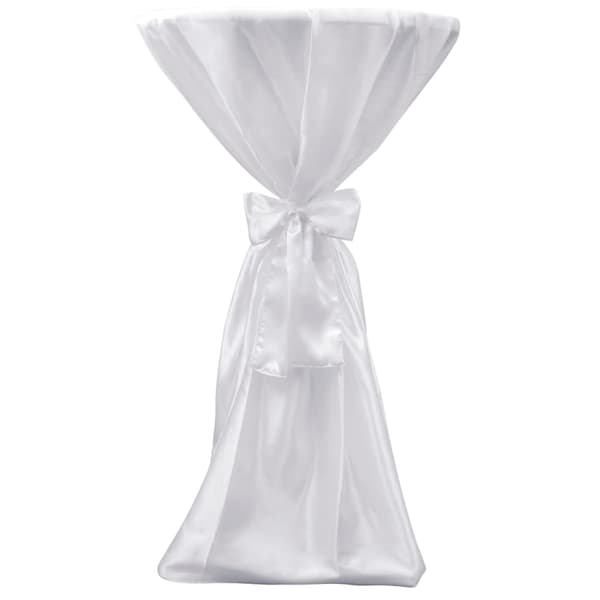 Vit duk med band, 70 cm, 2 stycken