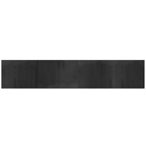 vidaXL Suorakulmainen matto, harmaa, 80x400 cm, bambu