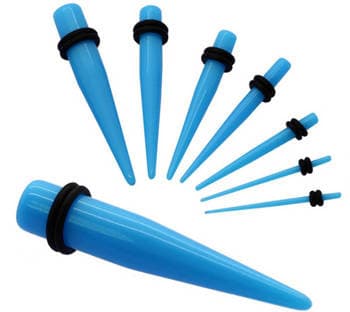 Sininen TAPER-korvalaajennin - RT01 10 mm