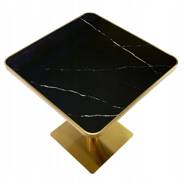 Metal bordben sort-guld glamour A608