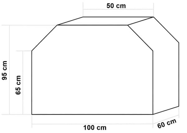 Grillovertræk GODIN M 100X60X95 cm