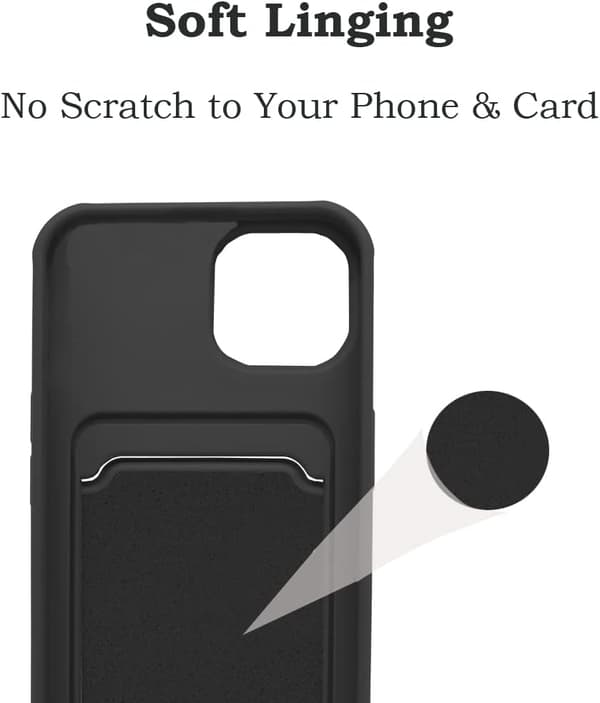 SILIKONE ETUI TIL APPLE IPHONE 14 PRO 6.1" SORT + TEGNEBOG