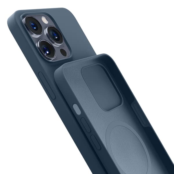 Apple iPhone 15 Pro - 3mk Hardy Silikone MagCase Kongeblå