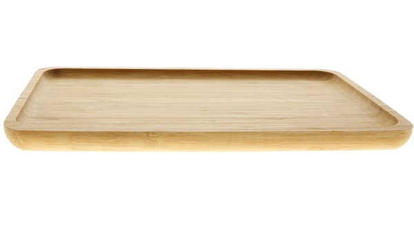 TRÄTALLERK I BAMBUS FÖR SERVERING AV MAT 20x20 cm