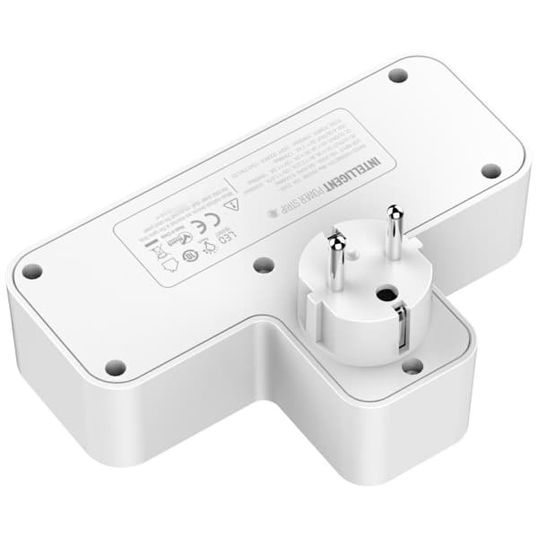 Beline jatkojohto LED-taustavalolla 2xUSB-A/USB-C/2xAC valkoinen