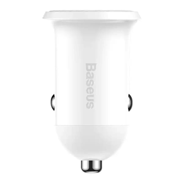 Baseus Grain Pro Autolaturi 2x USB 4.8A (Valkoinen)
