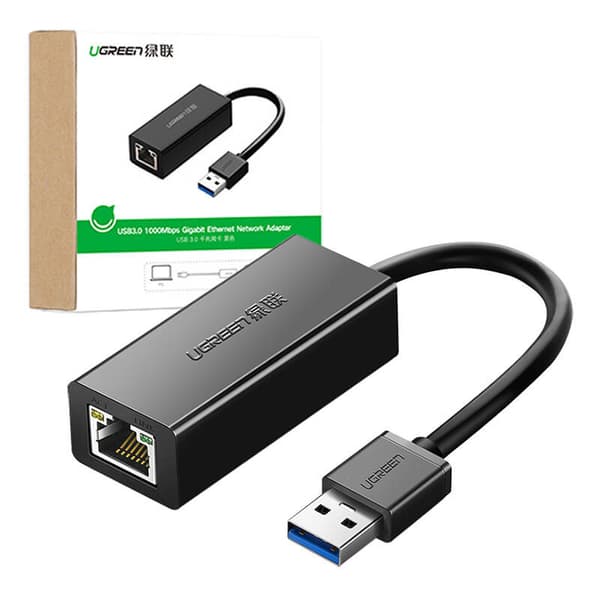 Ugreen CR111 USB 3.0 til RJ45 netværksadapter, Gigabit Ethernet (sort)