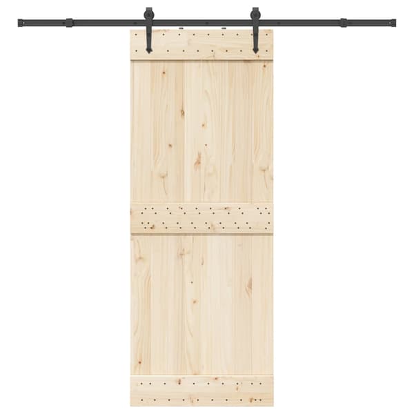 vidaXL skydedørsinstallationssystem 213,5 cm stål sort