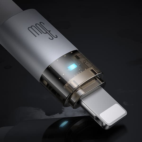 MCDODO USB-C-KABEL SNABBLADDNING FÖR IPHONE LIGHTNING 36W 1M LED VIT