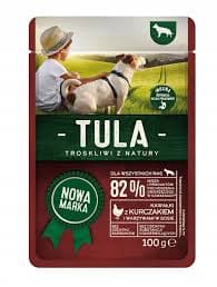 TULA HUNDEFODER KYLLING OG GRØNTSAGER 100 g MW GODT VALG