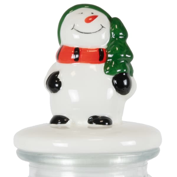 Julkakburk 1000ml med keramiskt snögubbelock