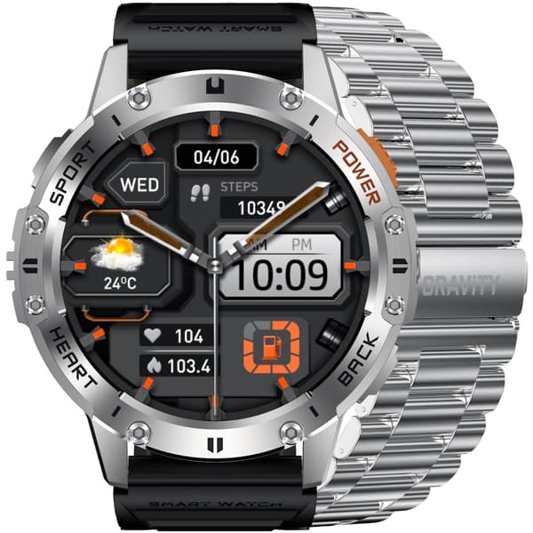 GRAVITY GT22-2 SMARTKLOCKA FÖR HERR – AMOLED, EXTRA ARMBAND (sg030b)