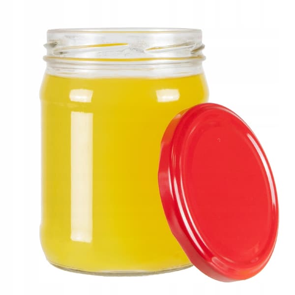 40x glaskrukker, 450 ml, til marmelade, agurker, paté, honning, peberfrugter