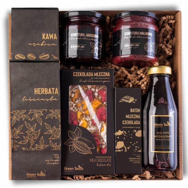 kurv boks gave gave gave te kaffe marmelade chokolade bar