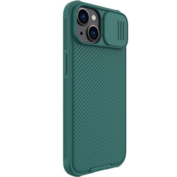 Nillkin CamShield Pro Case iPhone 14 Plus armerat skal kameraskydd grönt