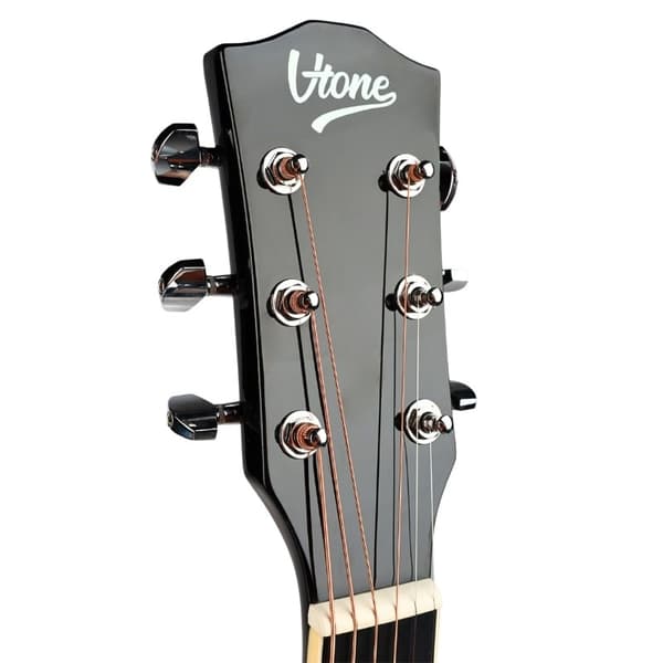 V-tone VEAG1 CE BK 4/4 sort elektroakustisk guitar