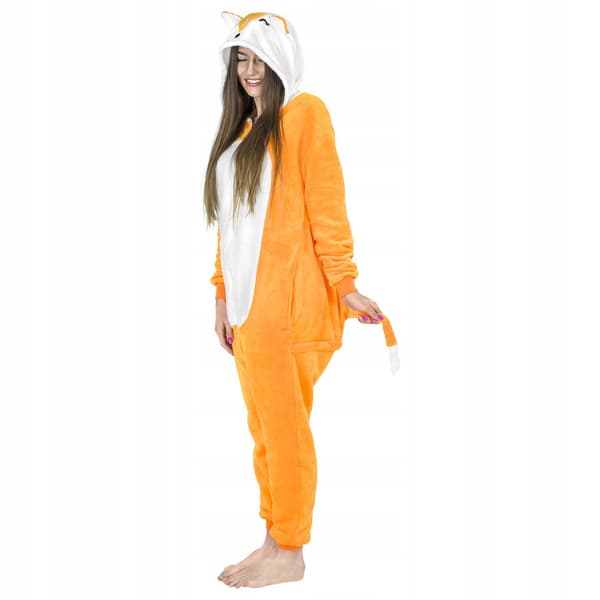 Visade i varianter Kostym Onesie Räv - S